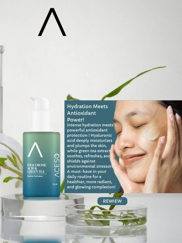 ACESO COSMETICS | Hyaluronic Acid - Green Tea Serum